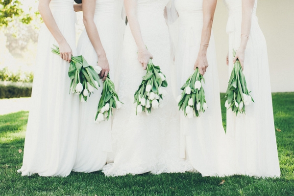 Contemporary Green & White Wedding