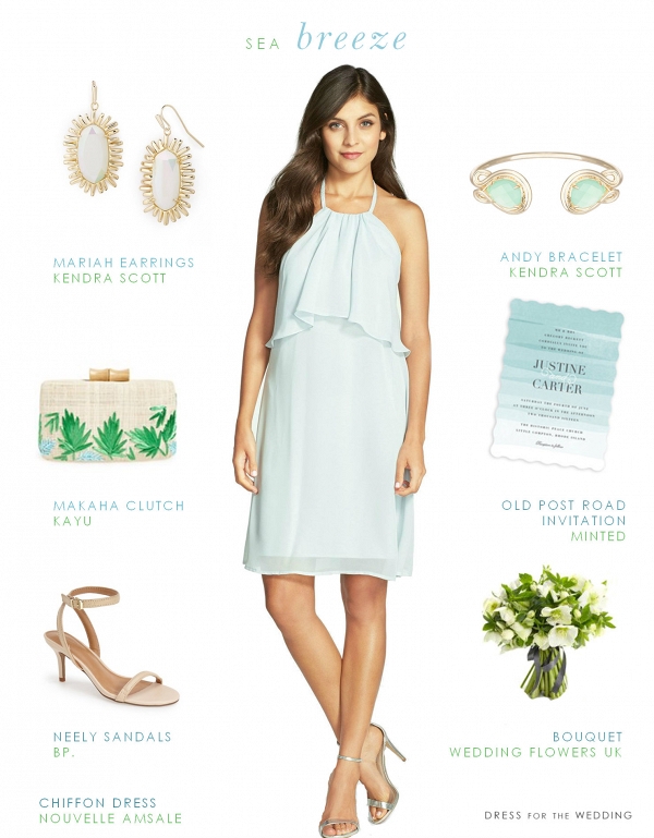 Light Blue Style for a Beach Wedding