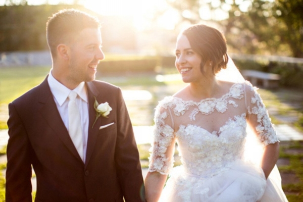 Classic All White Waterside Wedding