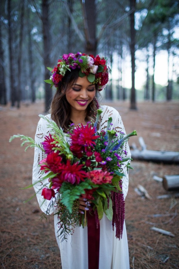 Jewel Toned Bohemian Wedding Ideas