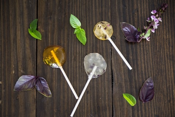 DIY Herb Lollipop Drink Stirrers