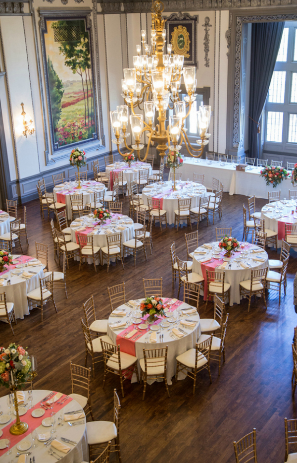 Coral Wedding at The Tudor Arms Hotel