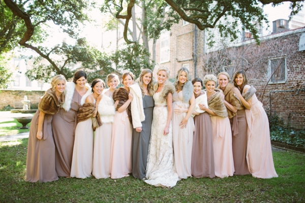 Gold + Pastel Charleston Wedding