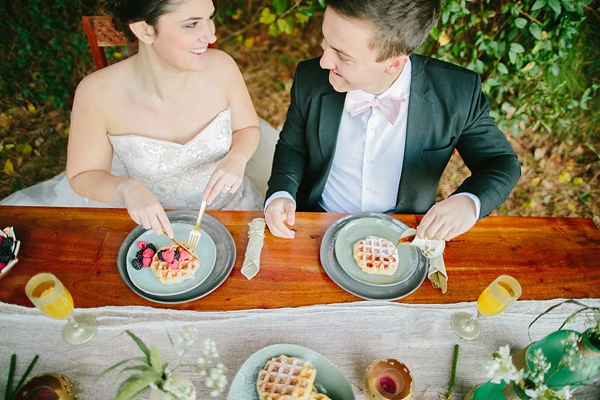 Handmade Brunch Wedding Ideas with Waffles