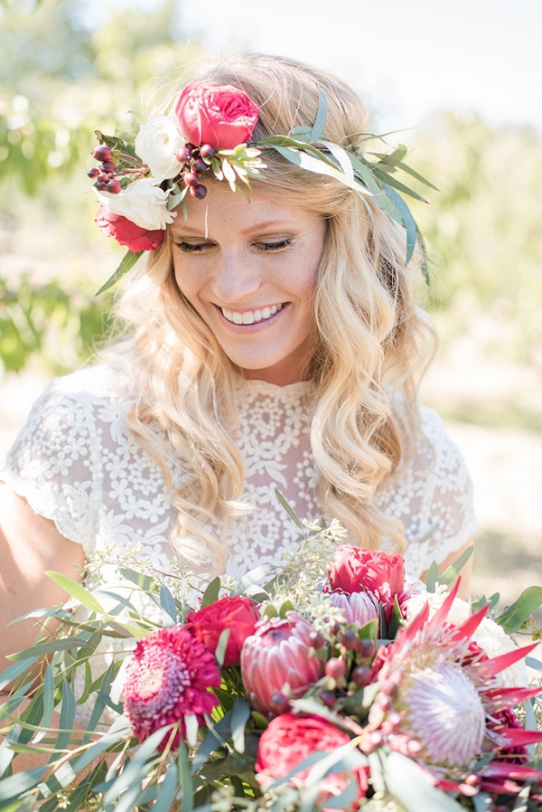 Boho Cherry Orchard Wedding