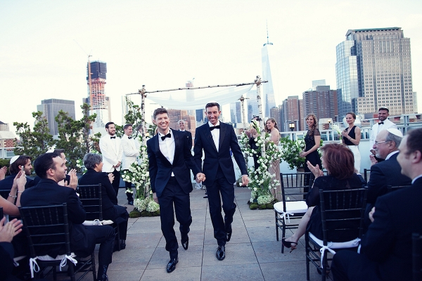 Classy Jewish Tribeca Rooftop Wedding