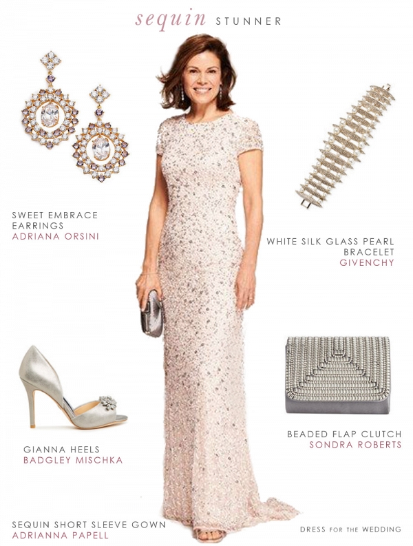 Blush Sequin Mother-of-the-Bride Look