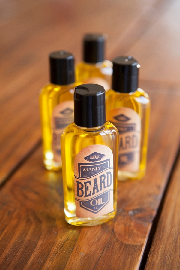 Manly Beard Oil Favors with Free Printable Labels