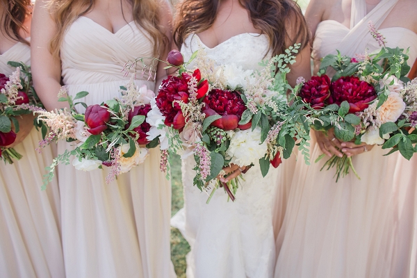 Elegant Blush & Red California Wedding