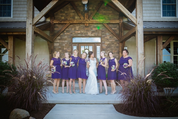 Ranch Wedding with Purple Details