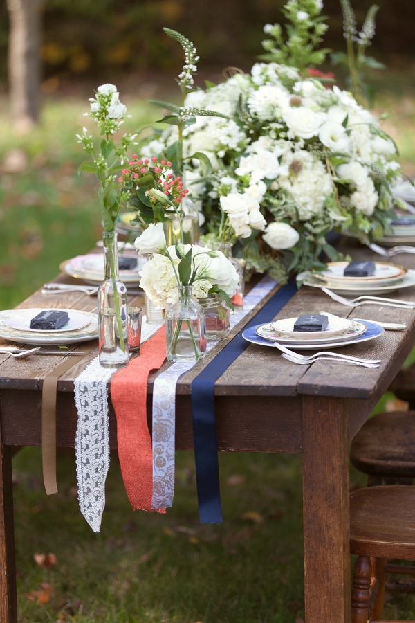 Red, White & Blue Bohemian Wedding Style