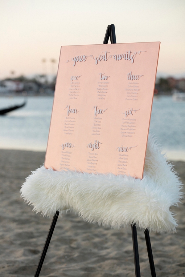 Easy, DIY Hand-Lettered Acrylic Wedding Signs