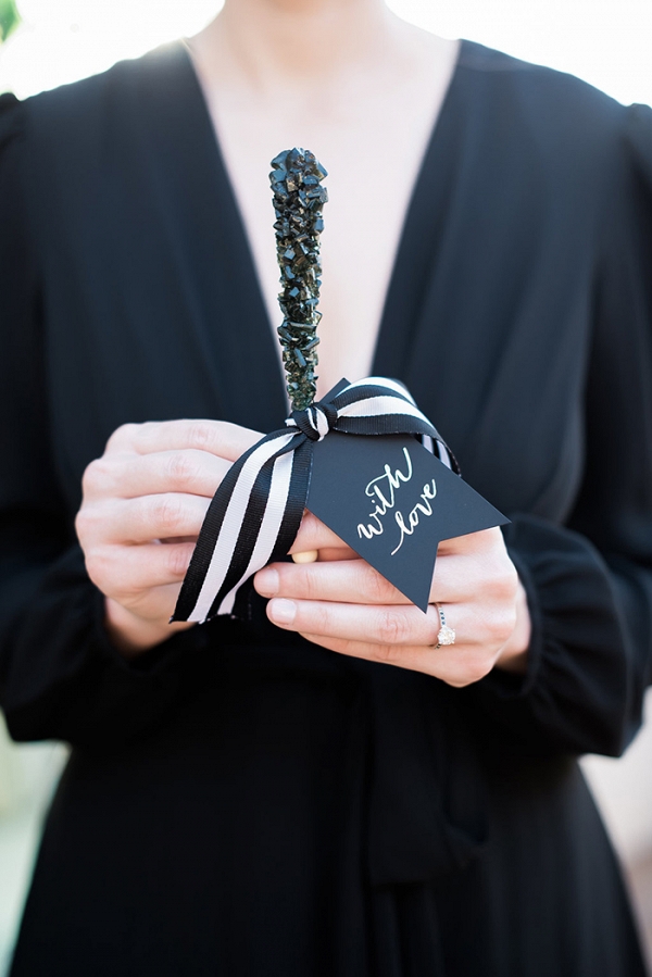 Chic Black and White Engagement