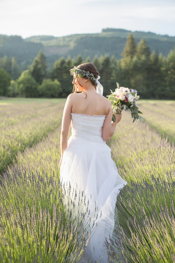 Dreamy Lavender Farm Wedding Shoot