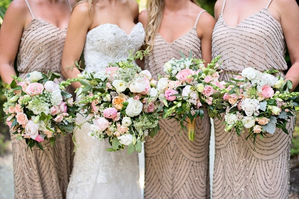 Pink & Gold Rustic Garden Wedding