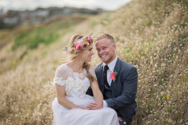 Beachside Flower Filled Wedding