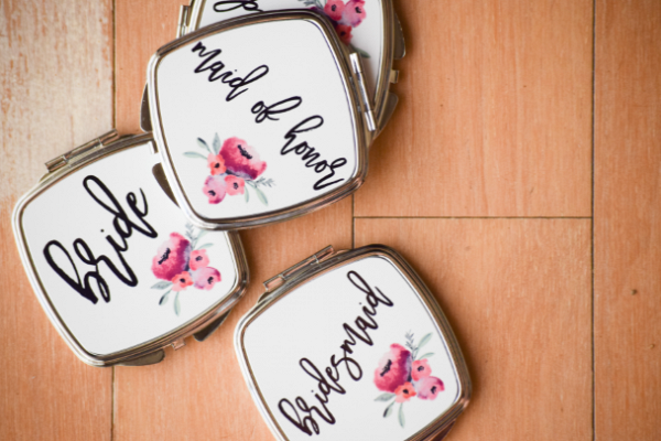 Bridal Party Gift | Personalized Compact Mirrors