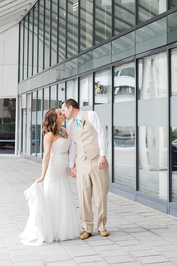 Fun Aqua Colored Wedding