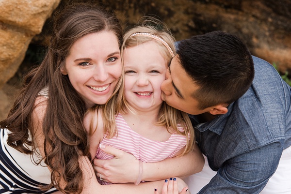 Fun Beach Engagement Session with Bride's Daughter