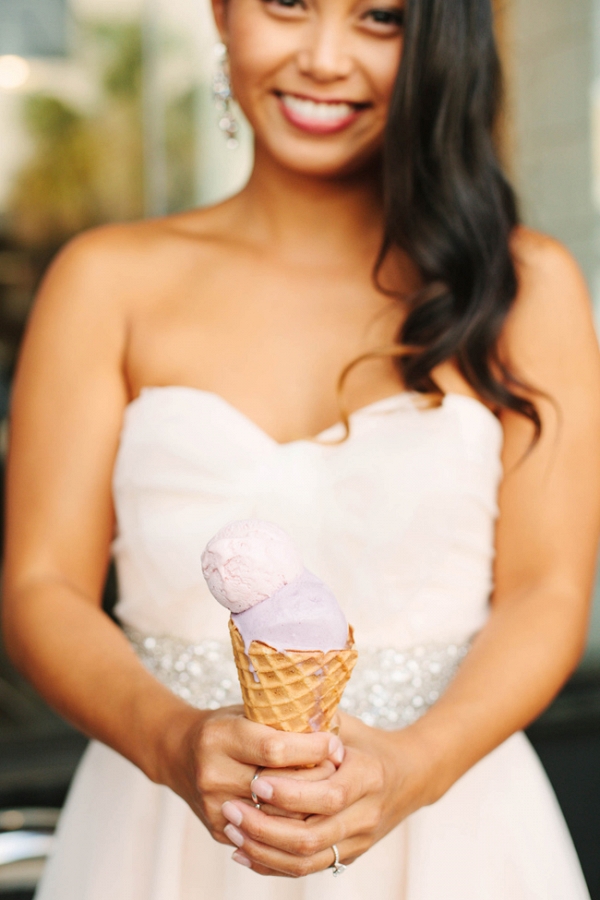 Bridal Portraits At Jeni's Ice Cream