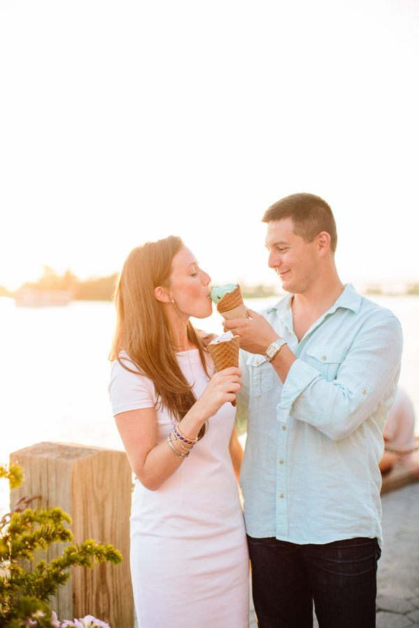 Airlie Gardens Ice Cream Filled Engagement