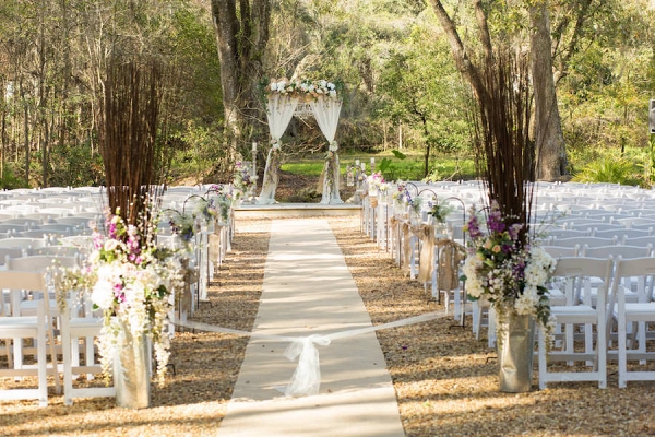 Teal, Lavender and Blush Rustic Florida Wedding