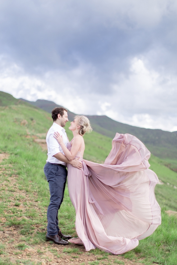 Golden Gate Romance with a Rose Quartz Dress