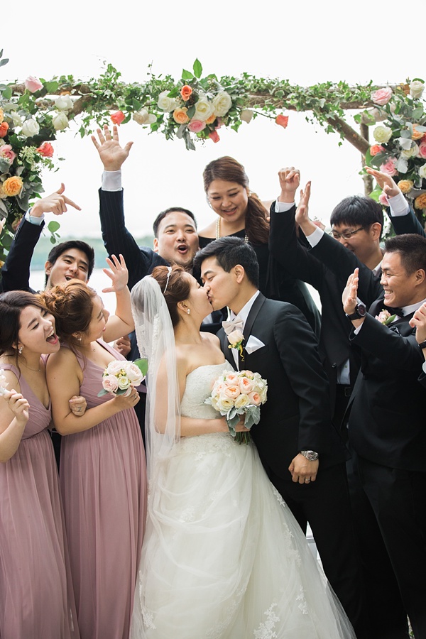 Elegant Korean Wedding in the Woods