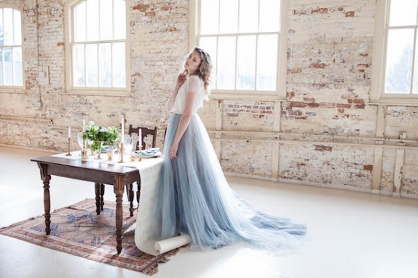 Pantone Serenity Wedding Inspiration Shoot