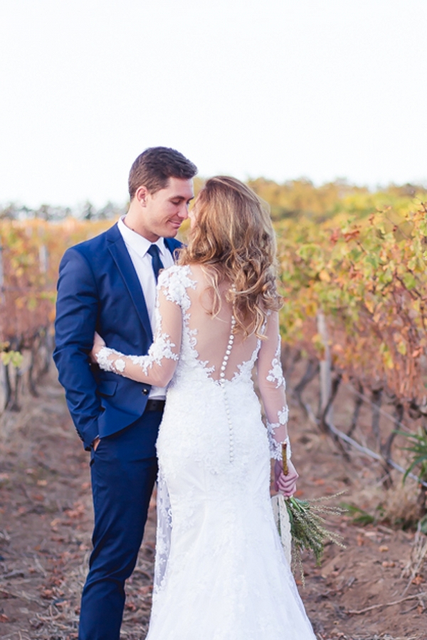 Glamorous Pastel Vineyard Wedding