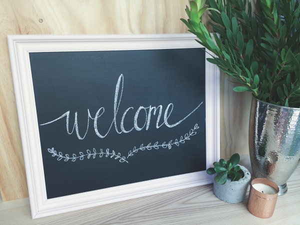 Fun Chalkboard Sign Tutorial