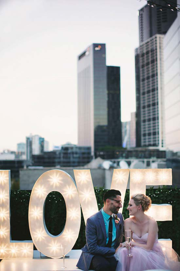 Romantic Rooftop Wedding