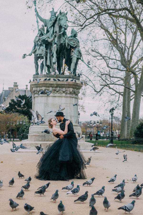 Chanel Inspired Engagement Shoot in Paris