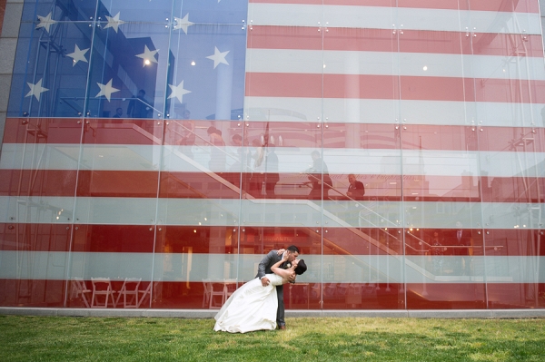 Modern Meets Patriotic Baltimore Wedding