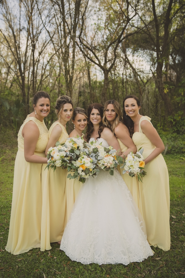 Yellow, Rustic Chic, Spring Florida Wedding