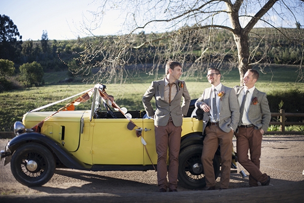 Country Gentlemen: Tweed Suits for Grooms