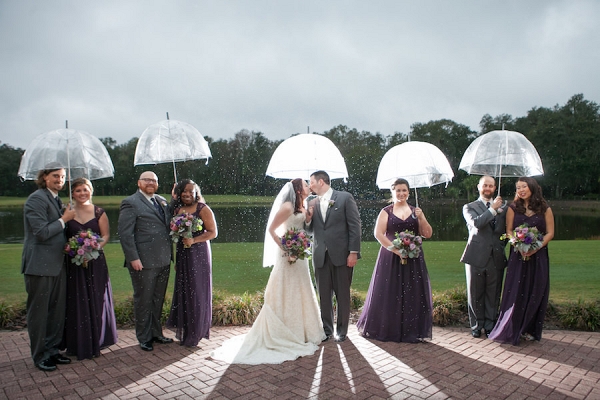 Purple Vineyard Inspired Country Club Wedding