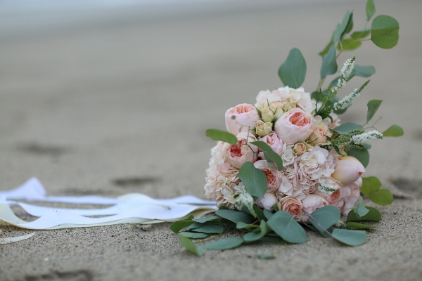 An OC Post-Wedding Beach Portrait Session