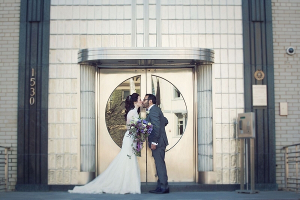 Purple Ombre Garden Inspired DC Wedding