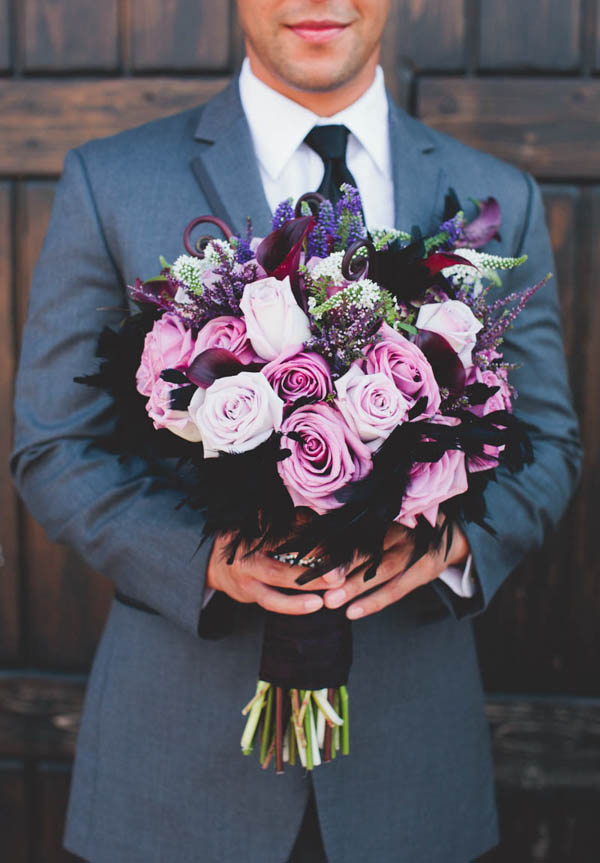 Whimsical Purple Winery Wedding