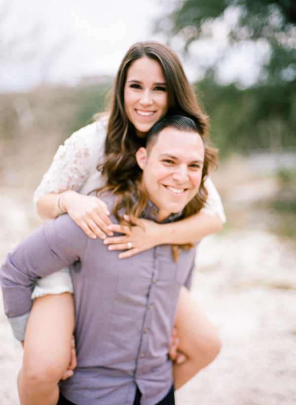 Romantic Outdoor Engagement Session In Austin