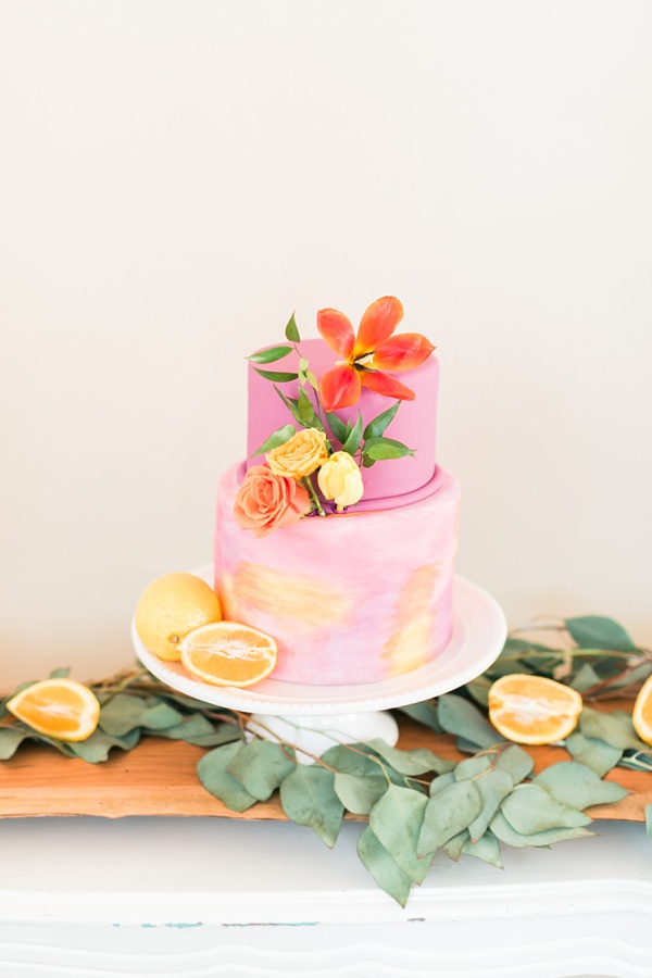 Late Summer Citrus and Peach Wedding Inspiration