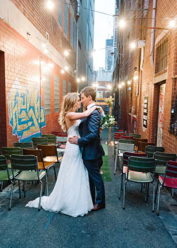 City Laneway Wedding