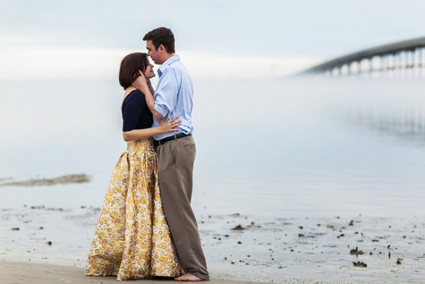 Mist Filled Atlantic Beach Engagement