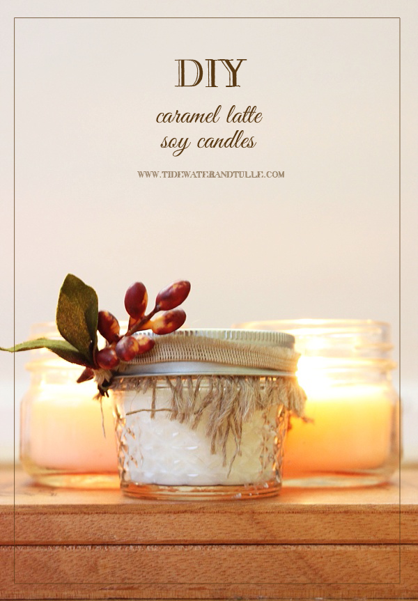 DIY Caramel Latte Soy Candle Favors