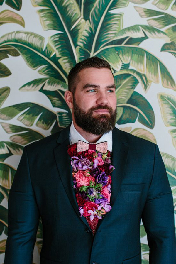 Dapper Fresh Flower Cravat Inspiration