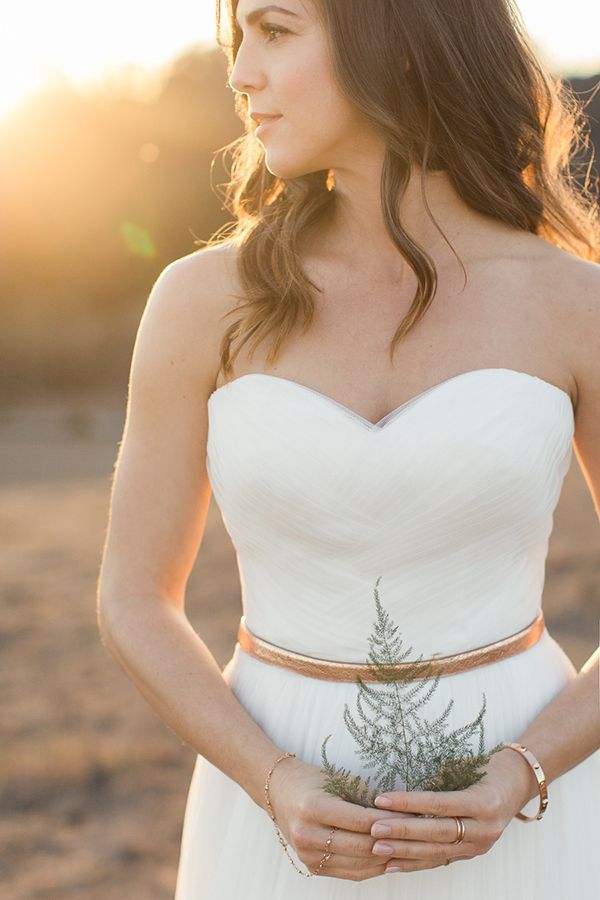 Organic Ranch Wedding in Neutrals and Copper