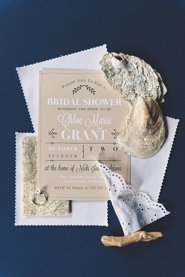 6 Coastal Inspired Bridal Shower Invitations