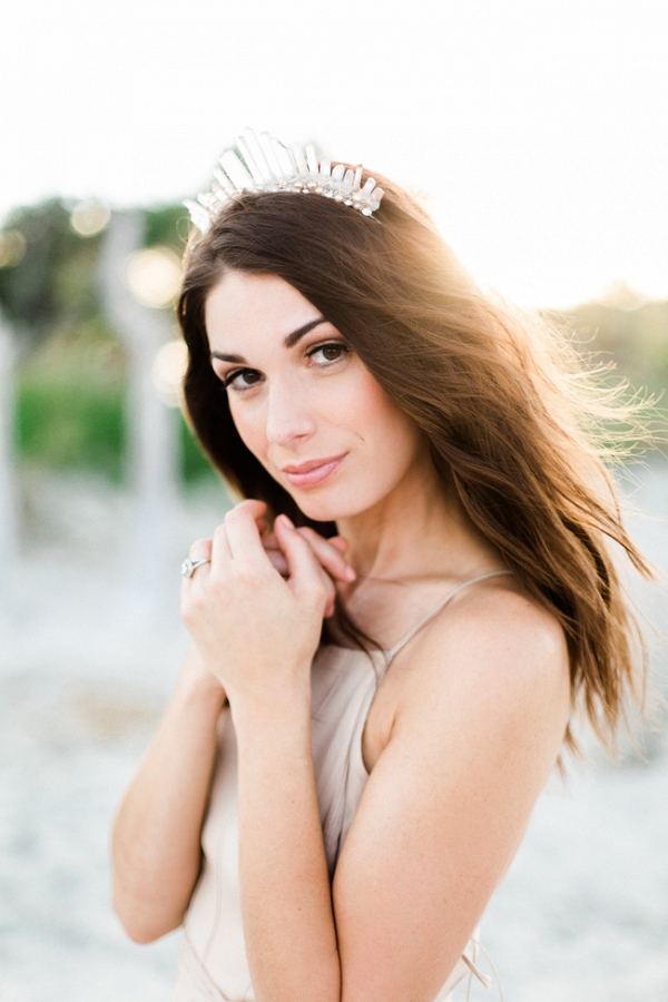 Breezy Bridal Portraits On Folly Beach