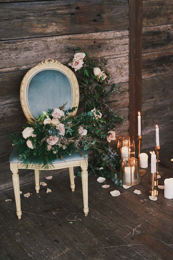 Indoor Rustic Chic Wedding Ideas